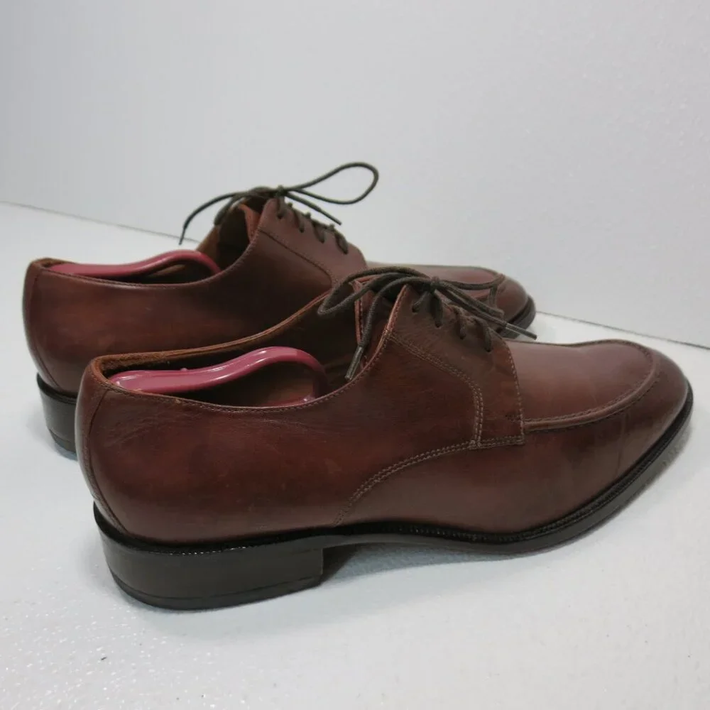 Bostonian Oil Tanned Leather Dress Men's Shoes Formal Footwear Italy Sz 9.5 W